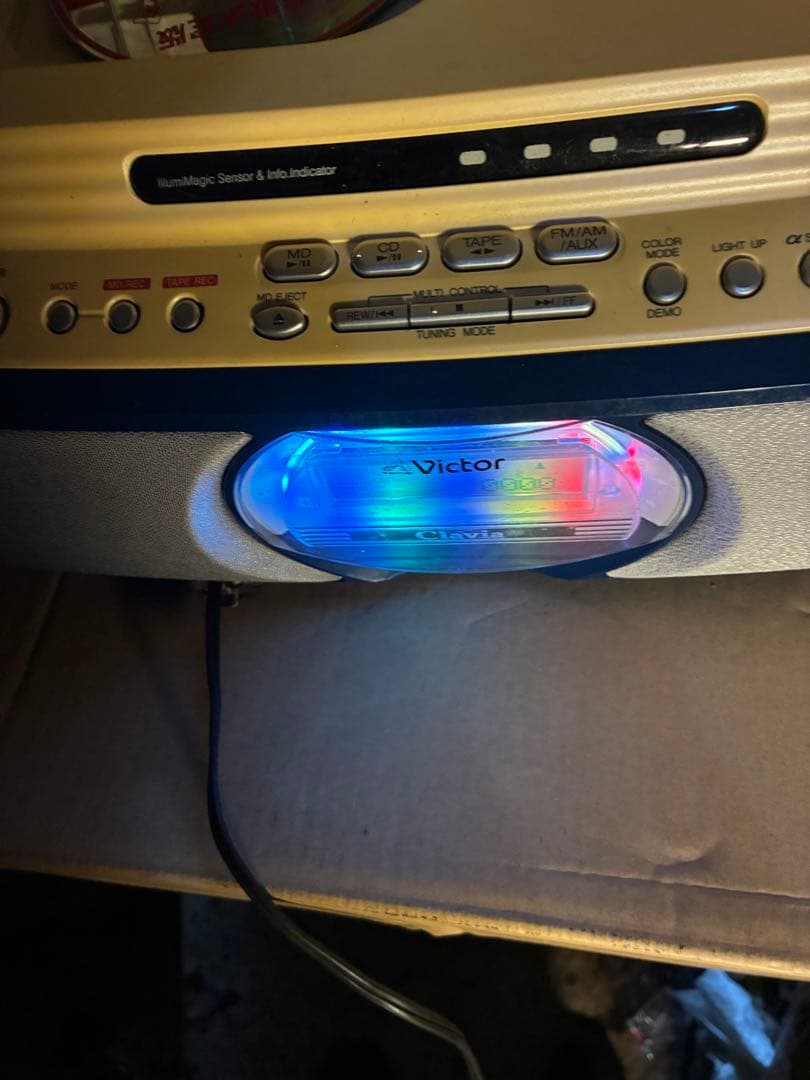 ビクターJVC　RC-G1MD-W CD-MDポータブルシステム　Clavia