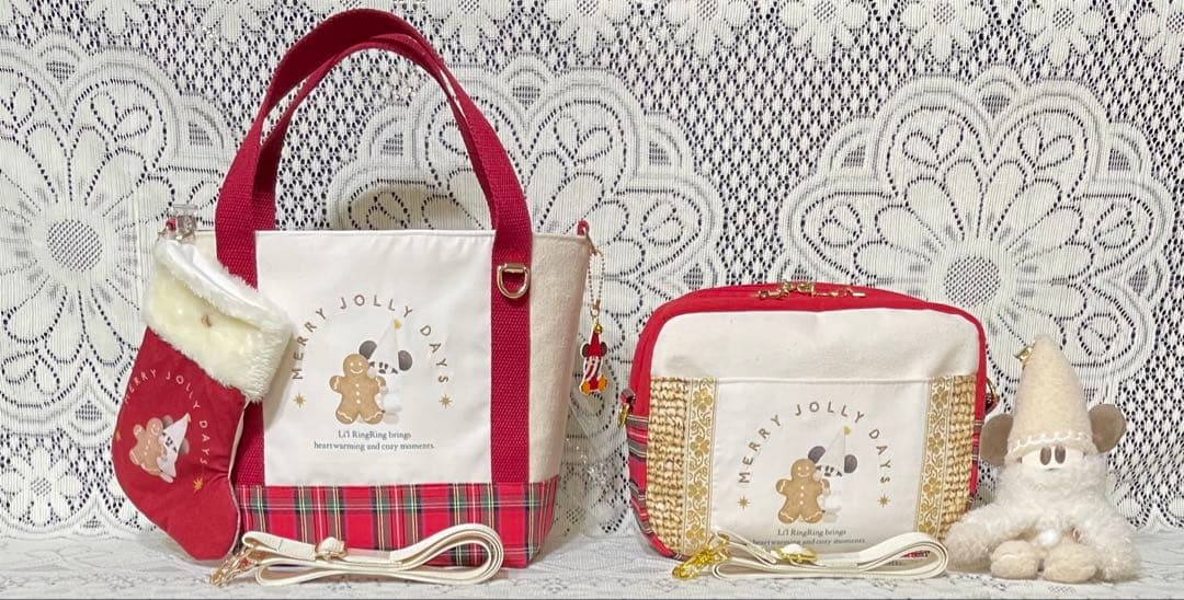 リルリンリン ミニトートバッグ(ショルダー紐付)