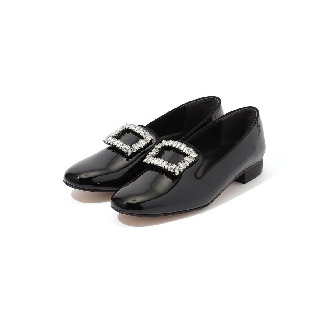 ピッピシックビジューオペラローファー　トゥモローランド パンプス　エナメル　37