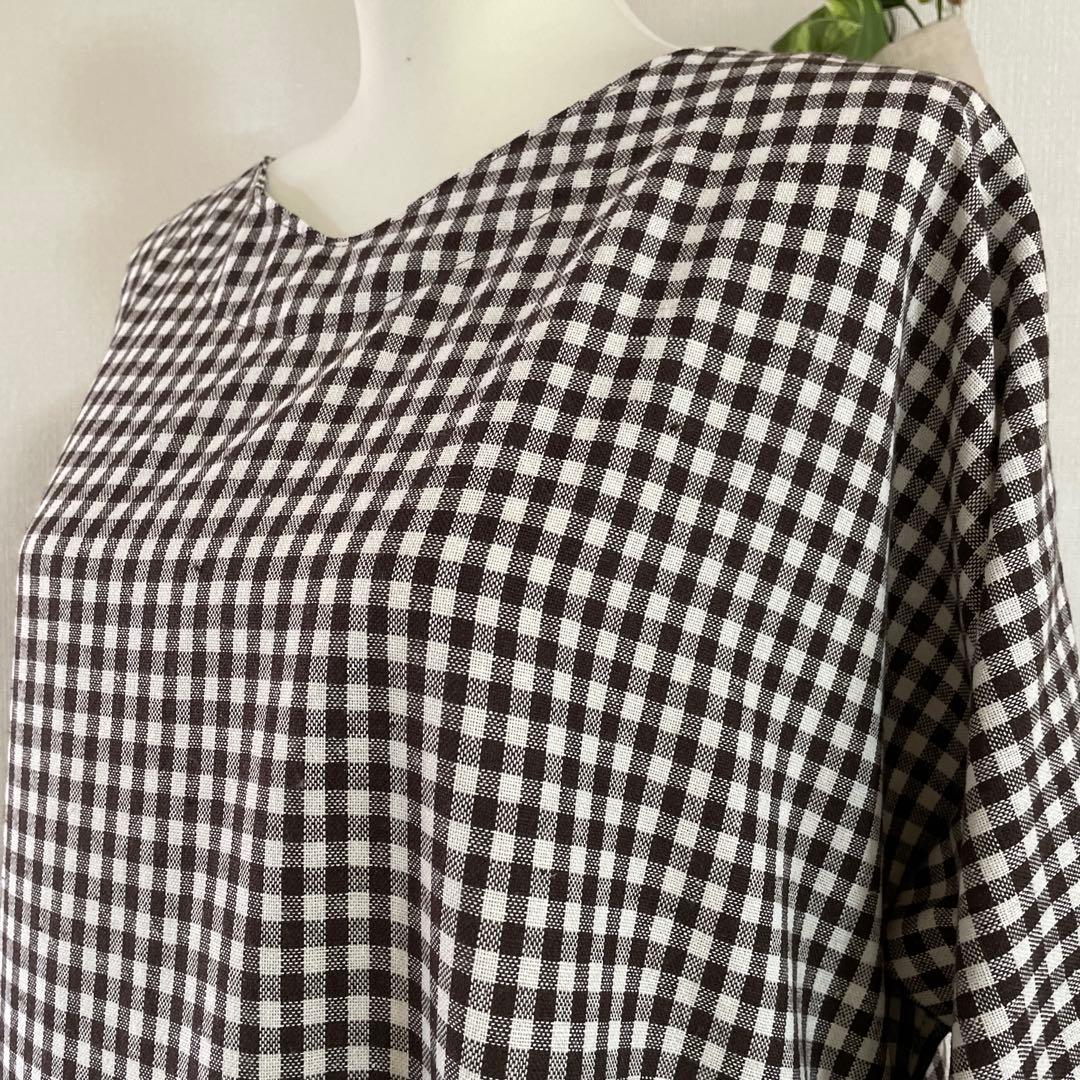 ＆LOVE様　ギンガムチェック　エプロン　ワンピース