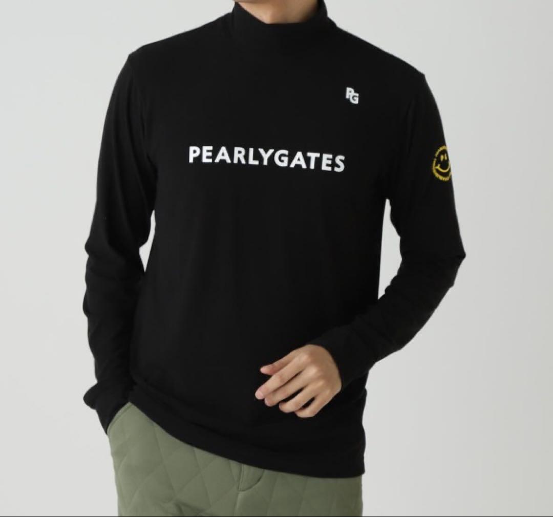 新品 パーリーゲイツ ラグウォームプレミア ハイネックカットソー(6)LL/濃紺