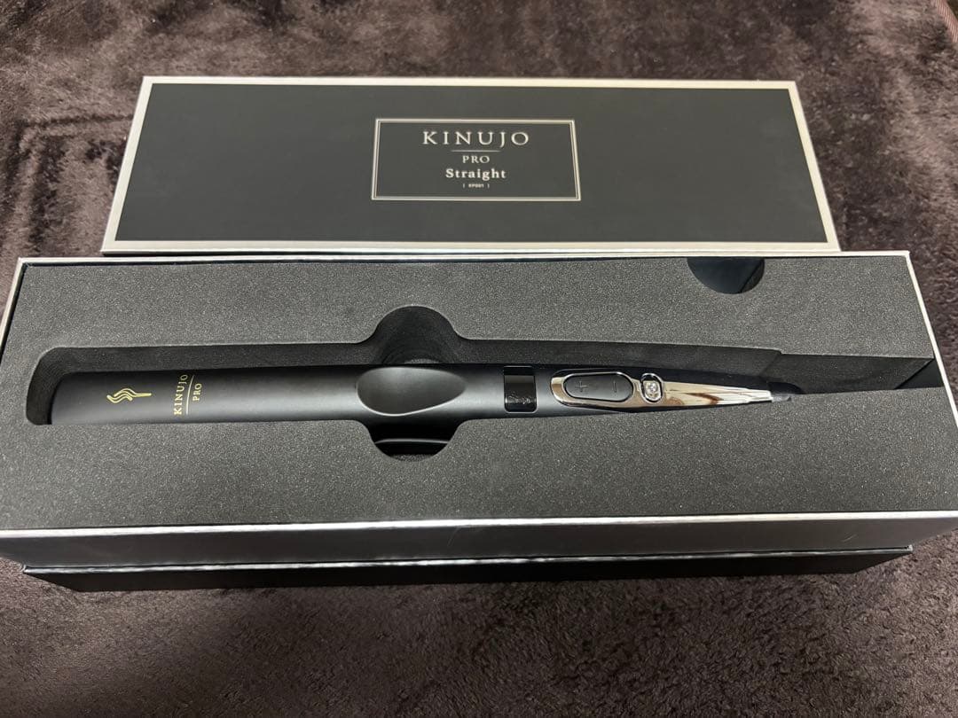 箱・保証書付 KINUJO PRO 絹女 ストレートアイロン プロ KP001