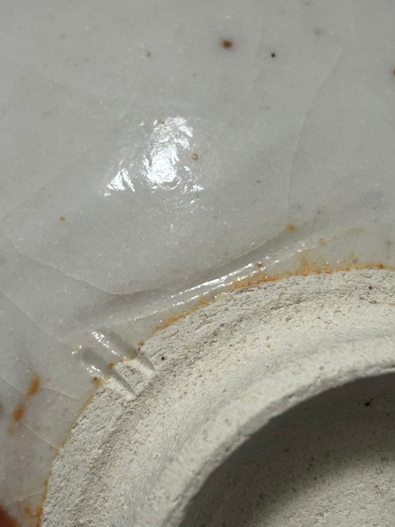 究極の古美術◾️蔵から美しい幻想的な夕陽の陰陽の富士山の抹茶茶碗が出てか来ました。