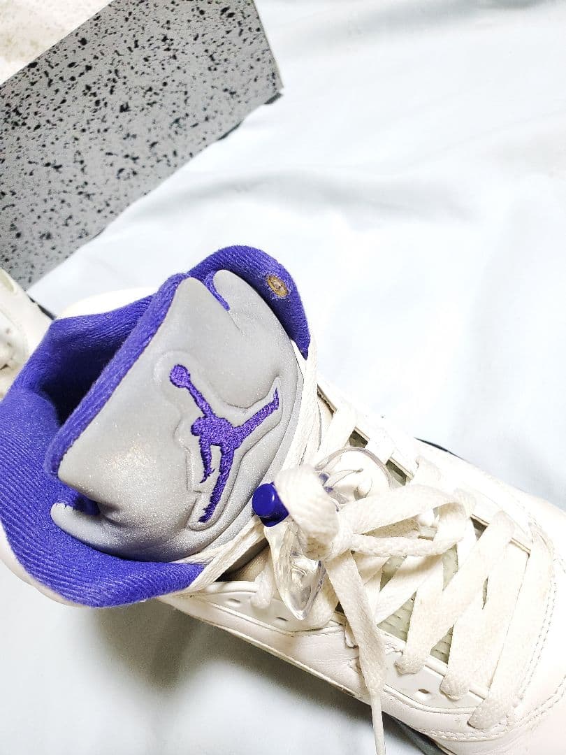 Air Jordan 5 ホワイト/パープル