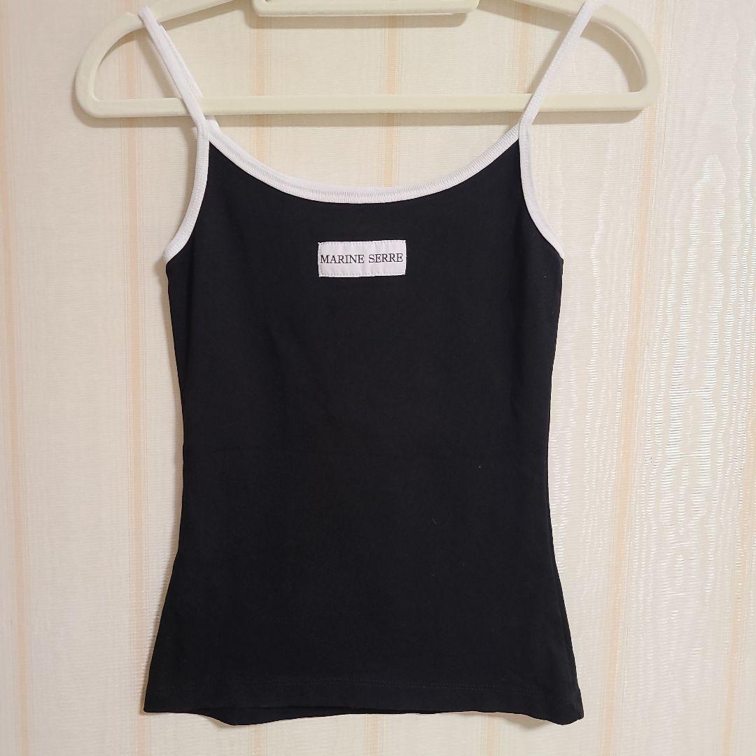 美品★Marine Serre★マリーン セル キャミソール　ブラック　S