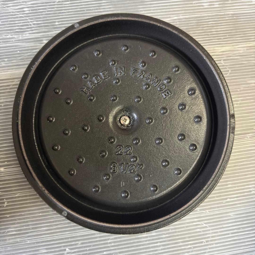 STAUB LA COCOTTE 赤 鍋 22cm 現状品