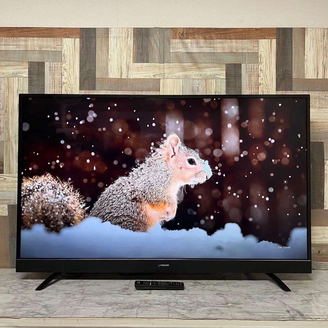 即日受渡❣️全国送料込MAXZEN55型4K液晶テレビゲームモード外付HDD対応