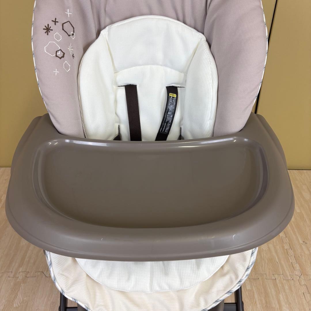 極上クリーニング済　☆綺麗☆　コンビ　ハイローベッド＆チェア　ネムリラ　グレー