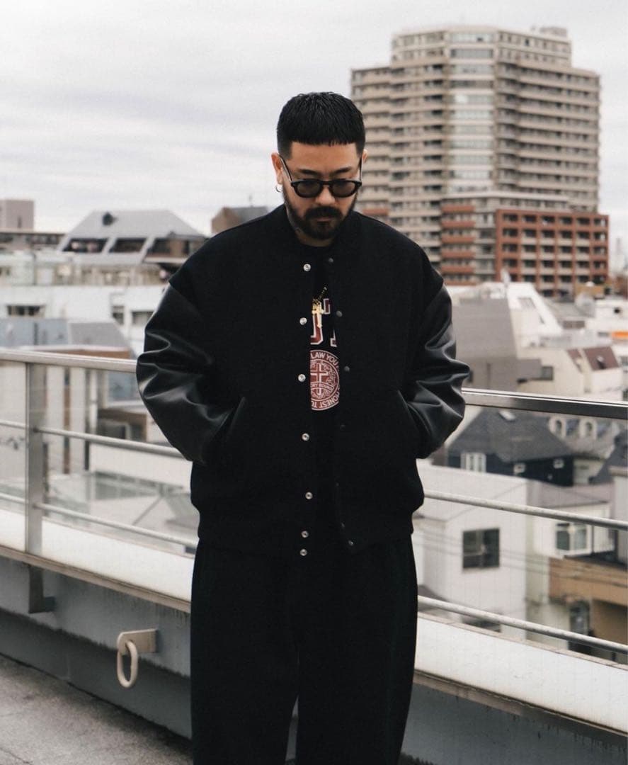 よ*ん様 COOTIE Wool Melton Stadium Jacket ス