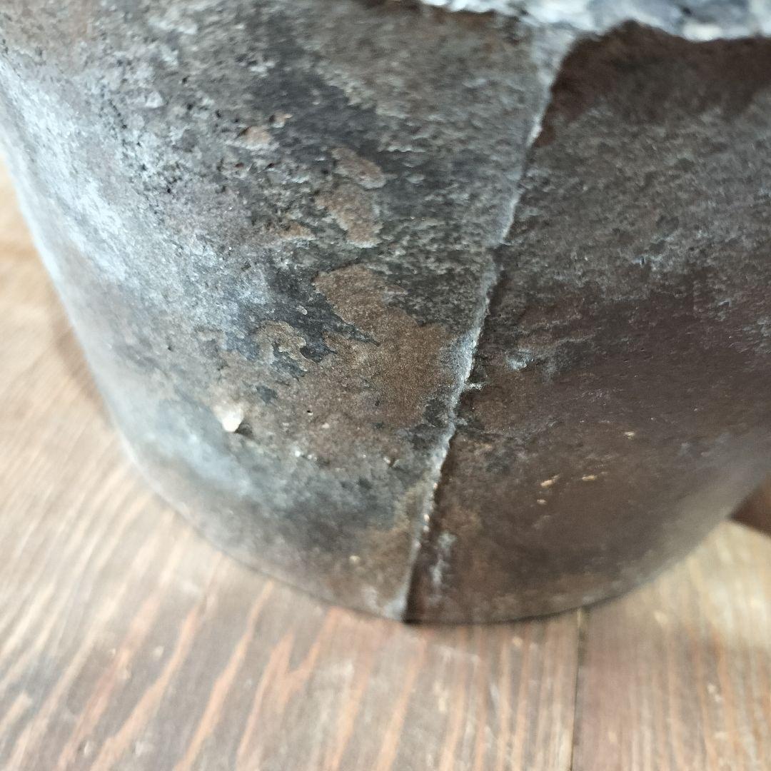 李朝の鉄瓶　アンティーク　民藝