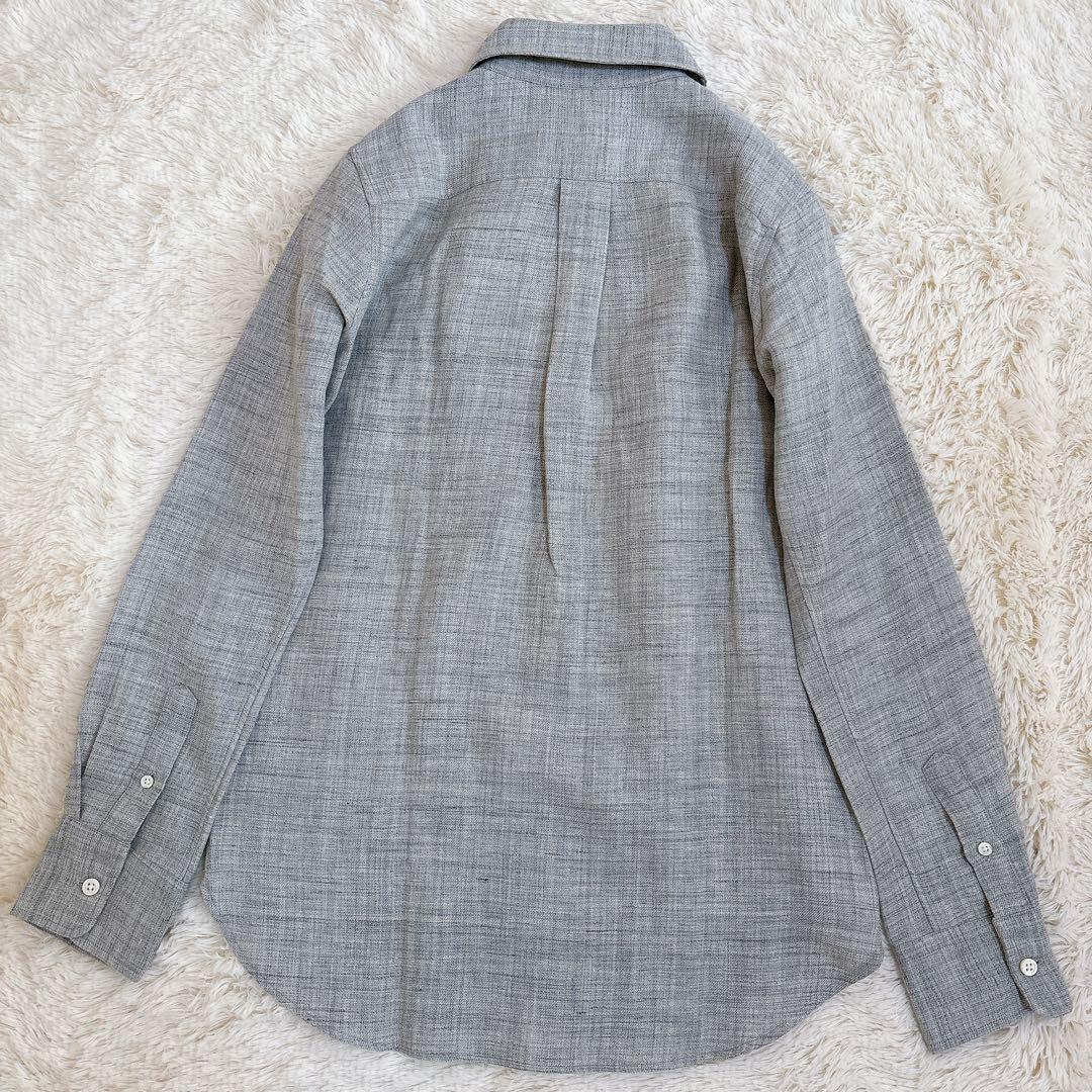 MADISONBLUE マディソンブルー ウール リネン シャツマダムシャツ