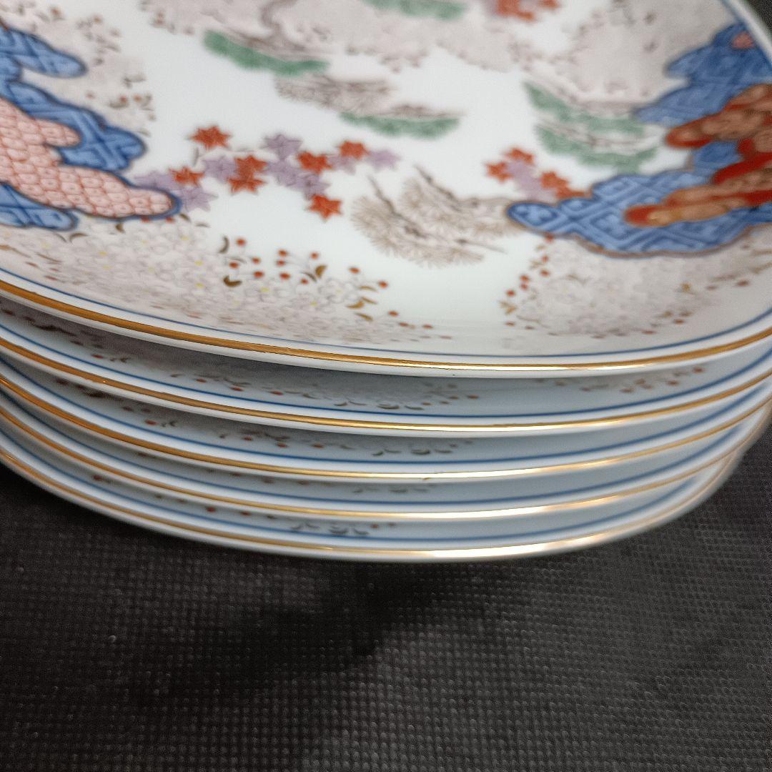 有田焼 其泉窯 染錦 銘々皿 5枚セット