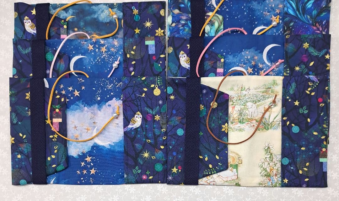 sa⑫ブックカバー、ポーチ