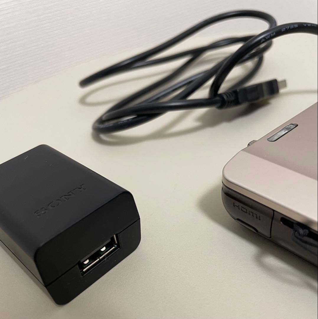 SONYソニー サイバーショット DSC-WX10 ゴールド　充電コード付