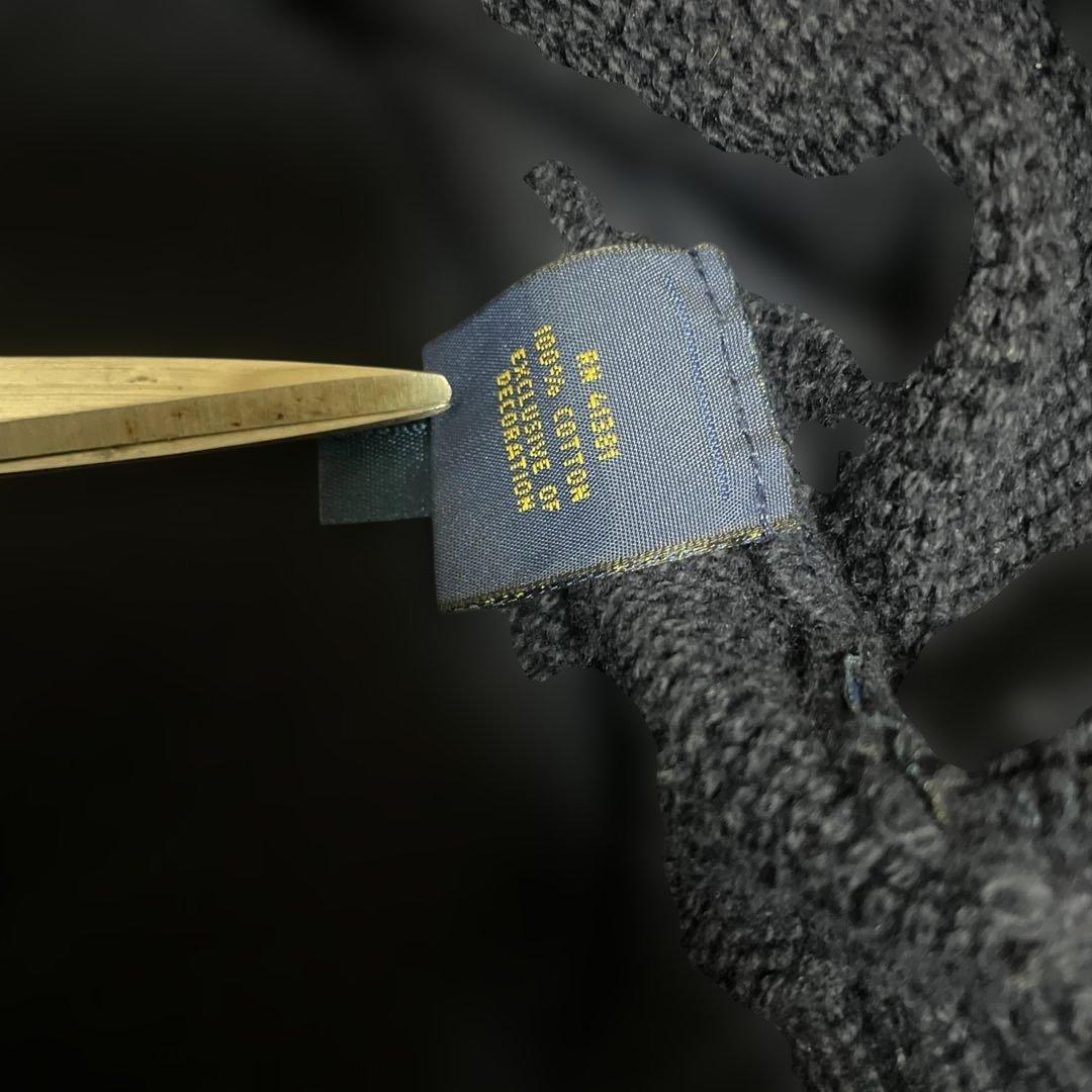 【美品】Ralph Lauren 米国製 星条旗 ニットセーター L 紺