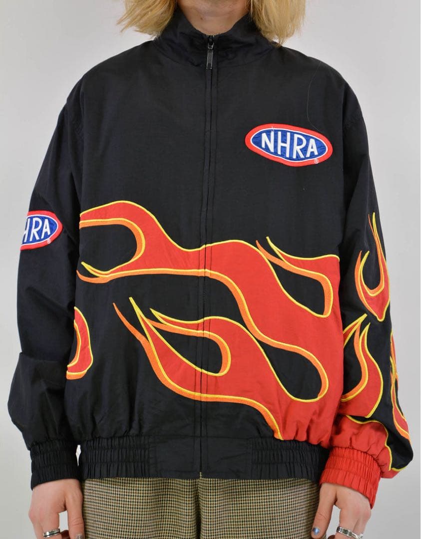 90s NHRA ホットロッド Hot Rod フレイムパターン ジャケットM
