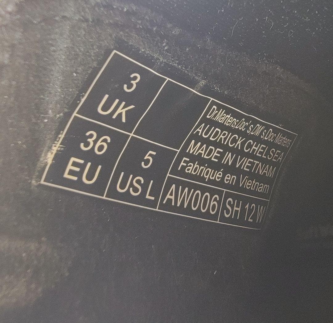 ドクターマーチン オードリック チェルシーブーツ UK3 22cm