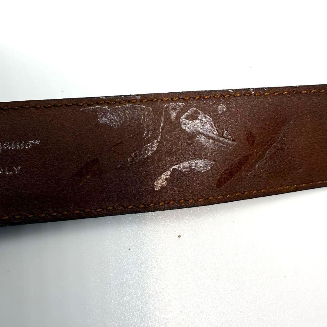 サルヴァトーレフェラガモ ダブルガンチーニ べっ甲調 レザー イタリア製 ベルト