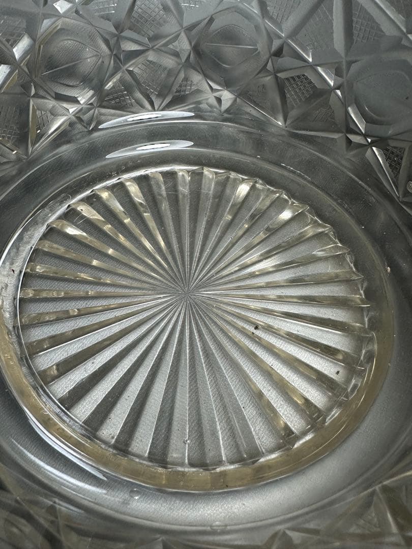 江戸ガラス　切子　鉢　江戸時代後期　合わせ箱　検索:薩摩切子　キリコ　ギヤマン