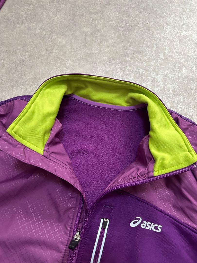 セットアップ ASICS ジャケット パンツ 裏起毛 上下 モーションサーモ L