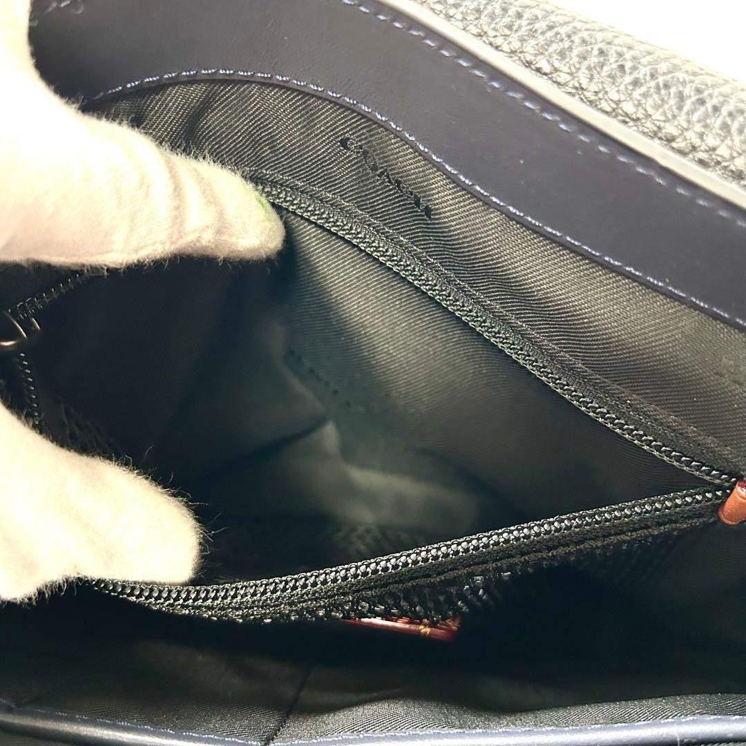 美品　コーチ　ゴッサム　レザー　クロスボディバッグ　C0241 シボ革　ネイビー