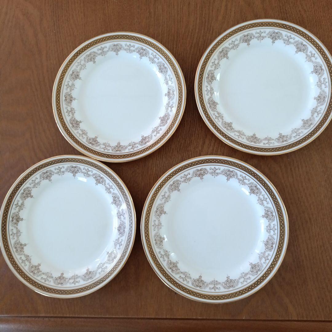 aynsleyアンティーク　アフタヌーンティーセット　 金縁 4人分