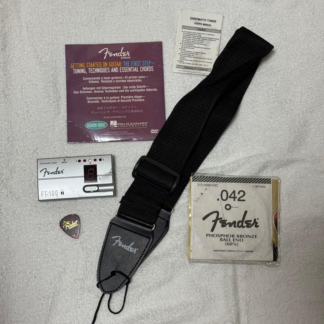 アコースティックギター Fender フェンダー　ピンク　アコギ