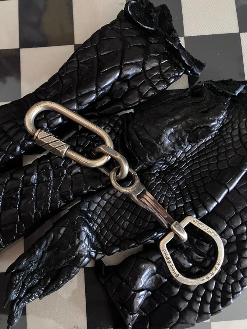 ブラス製刻印入りカラビナ　north&judd製ナスカン使用キーチェーン　新品！