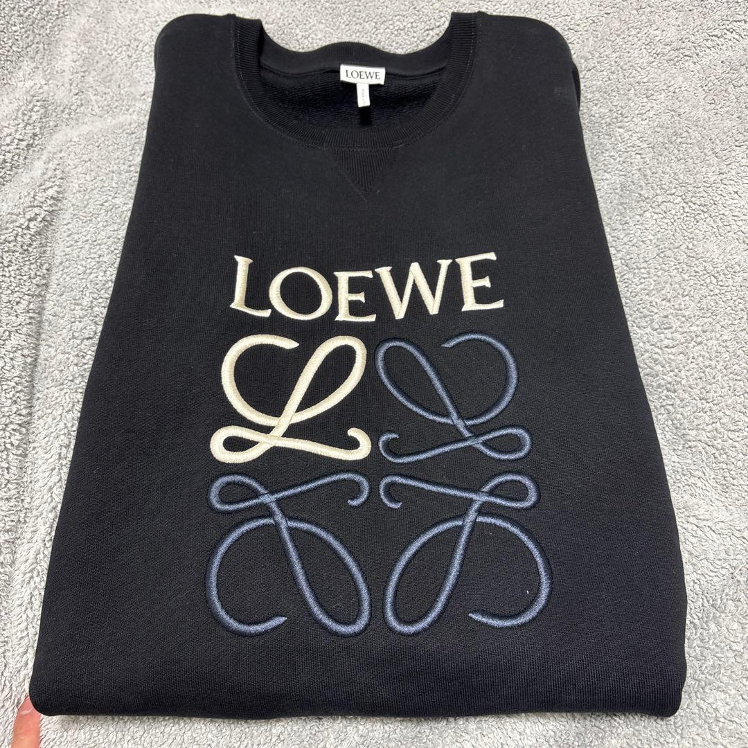 LOEWE ブラック スウェット トレーナー