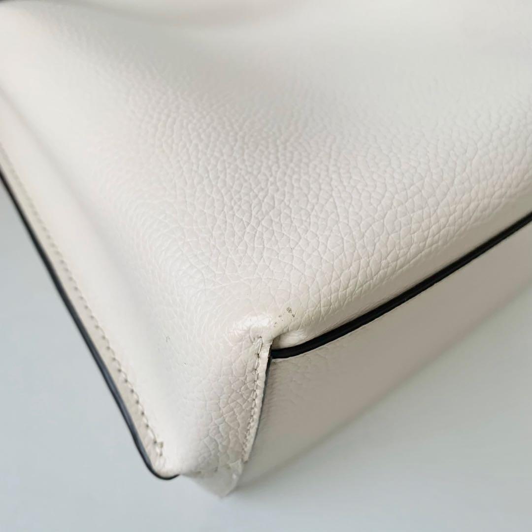 【COACH】コーチ　モリー　バケットバッグ　アイボリー　ホワイト　2way