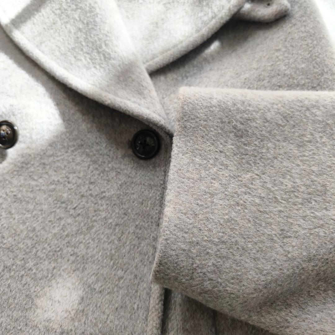 美品 ティッカ TICCA ウール ピーコート コート 2023 AW グレー