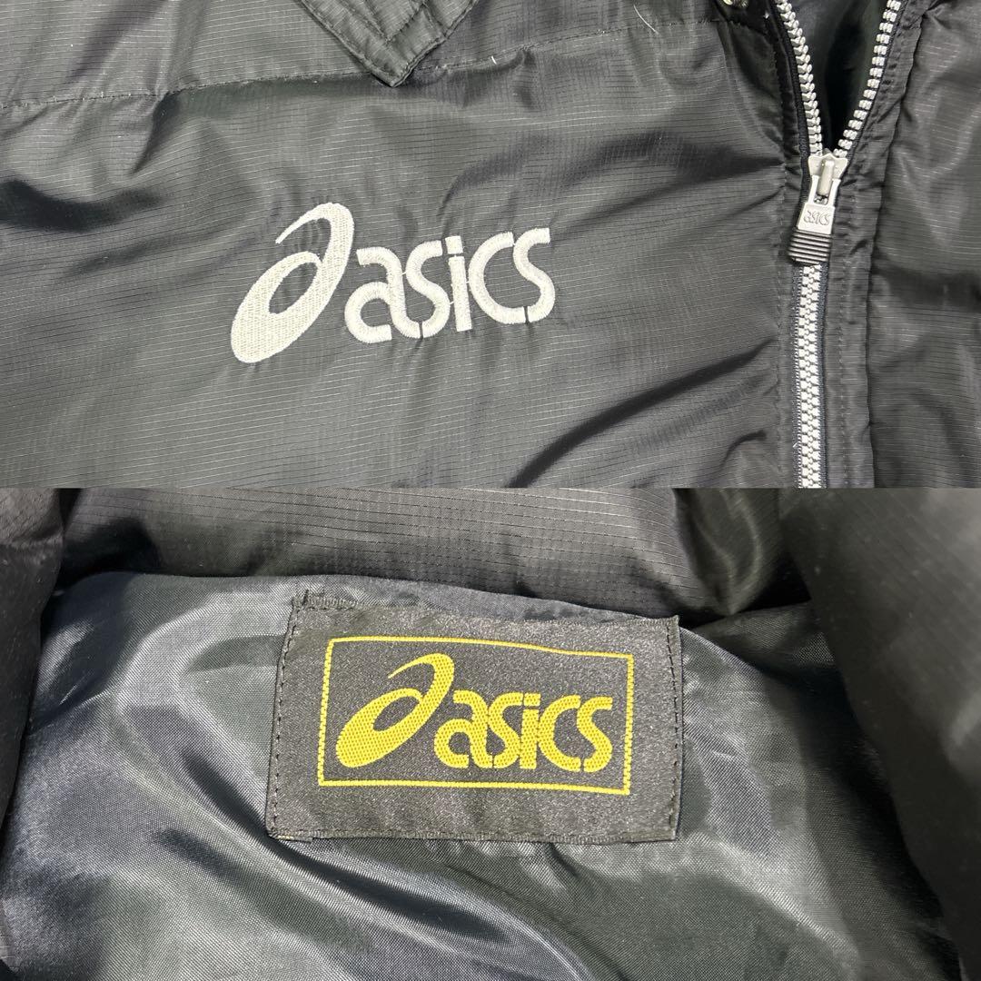 アシックス asics ダウン ベンチコート ジャケット　O LL ブラック　黒