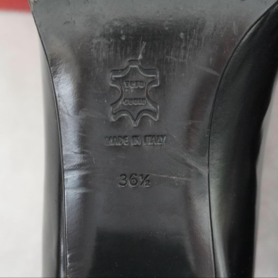 Celine 黒 タッセル付きローファー 中ヒール　36.5 23-23.5cm