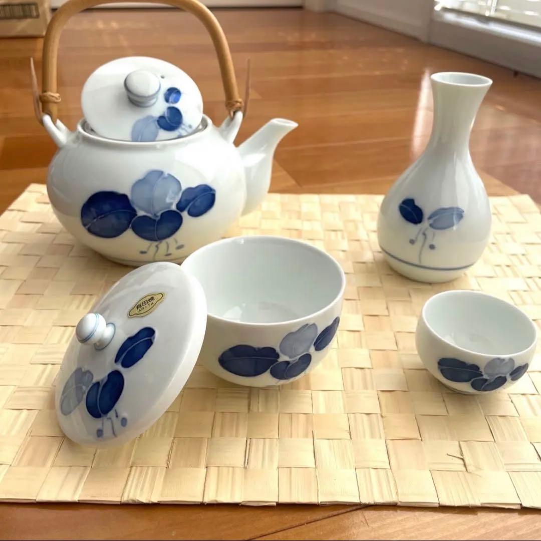 新品　有田焼　七郎右衛門　和食器　14種類　5客セット（全59個）急須　湯呑