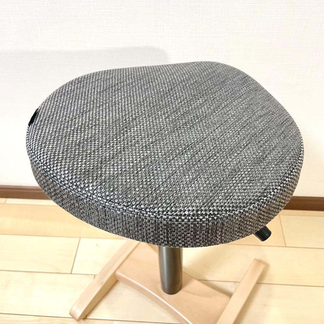 バランスラボ バランスチェア バランスシナジー 織柄グレー 中古美品