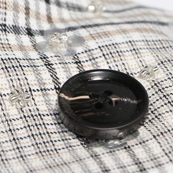 M*G様 セルフポートレイト ブレザー ワンピース チェック柄 グレー UK4