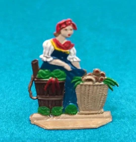 希少 ドイツ製 ビンテージ 錫製 フギュア 手彩色 ８体 セット シラ一社