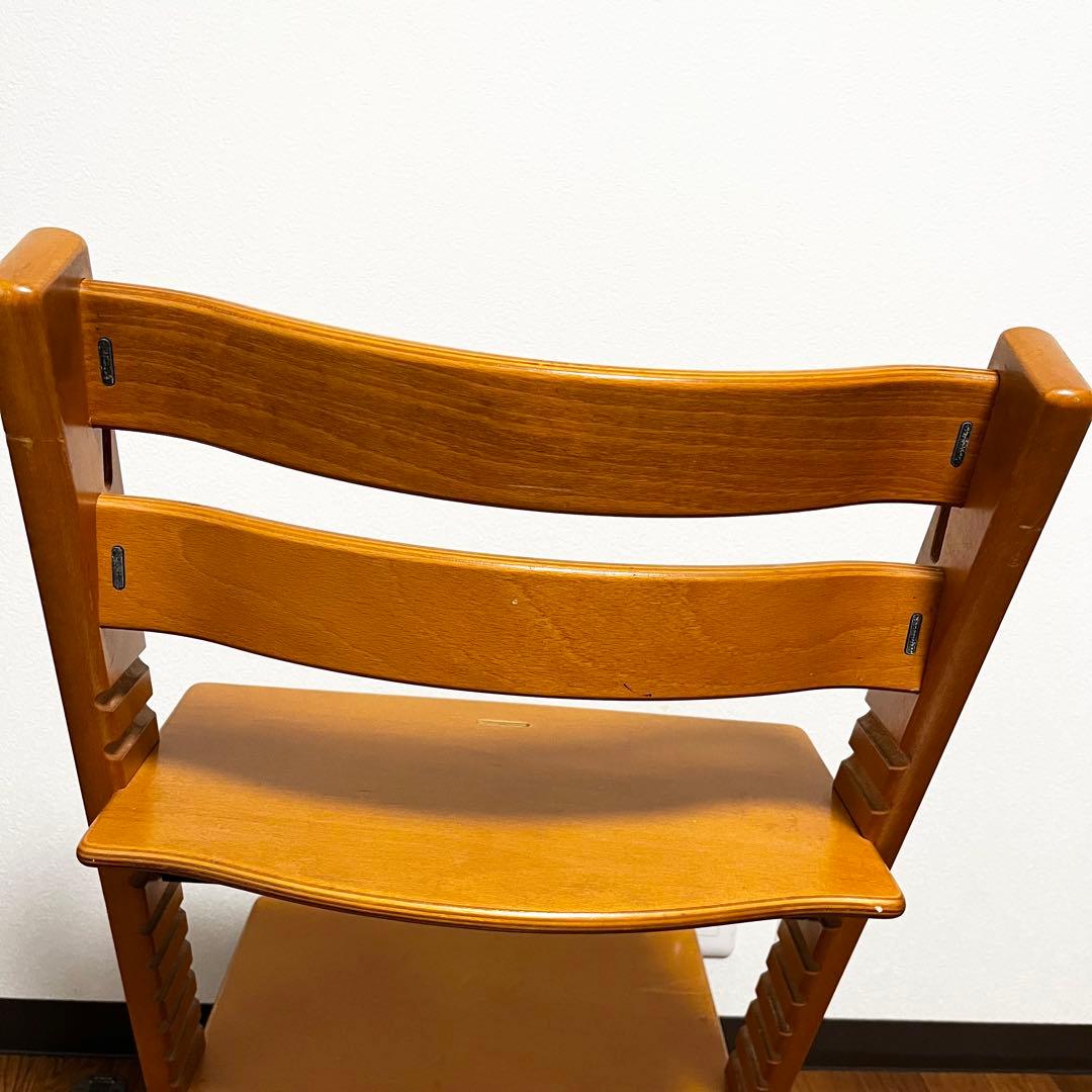希少STOKKE ストッケ トリップトラップ シリアル3 ナチュラルハイチェア