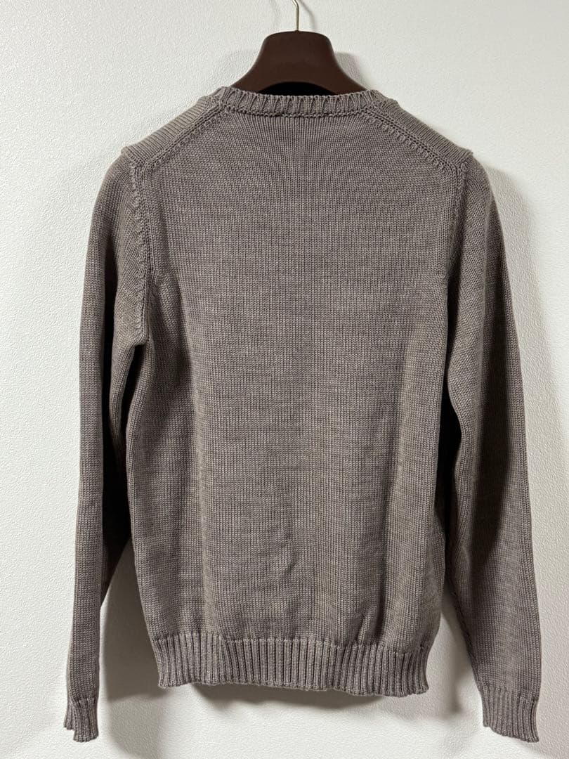 セール✨ZANONE 48 グレージュ　　クルーネック ニット