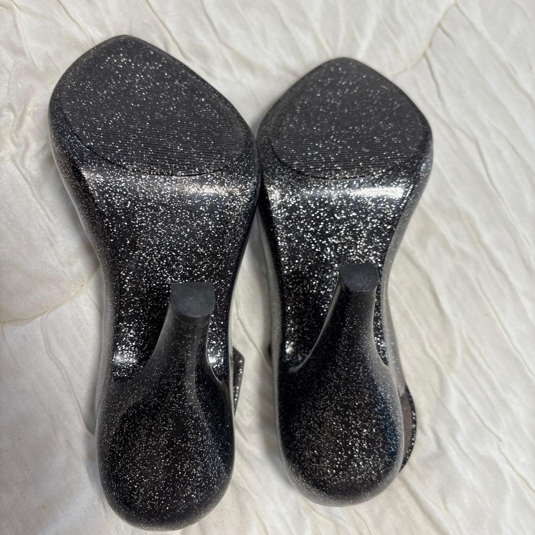 Vivienne Westwood Melissa サンダル ブラックグリッター