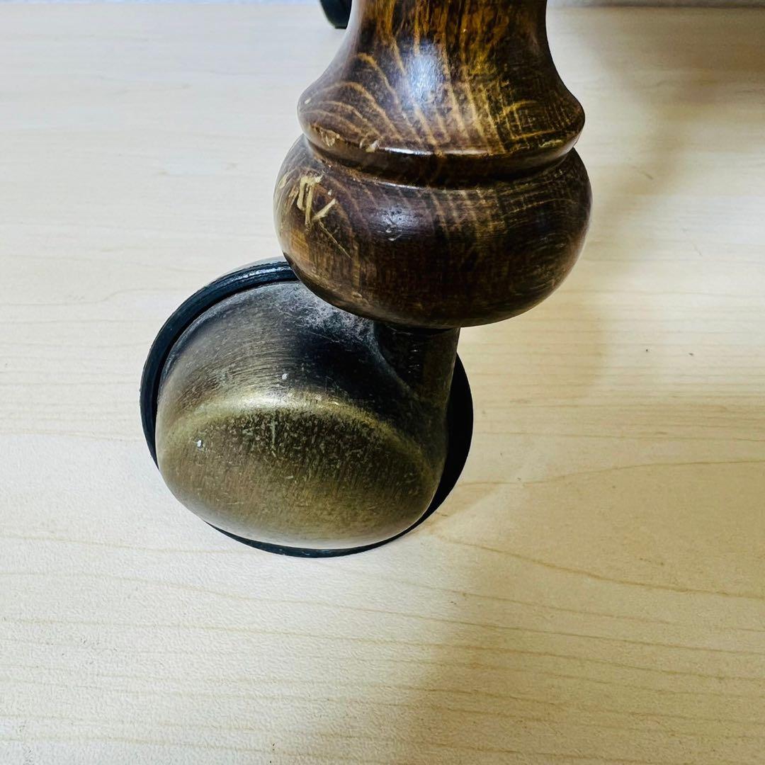 【希少】najico ナジコ ワゴン ガラス天板 引き出し キャスター