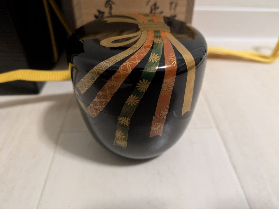 中村宗哲　棗　蒔絵　茶道具　茶入