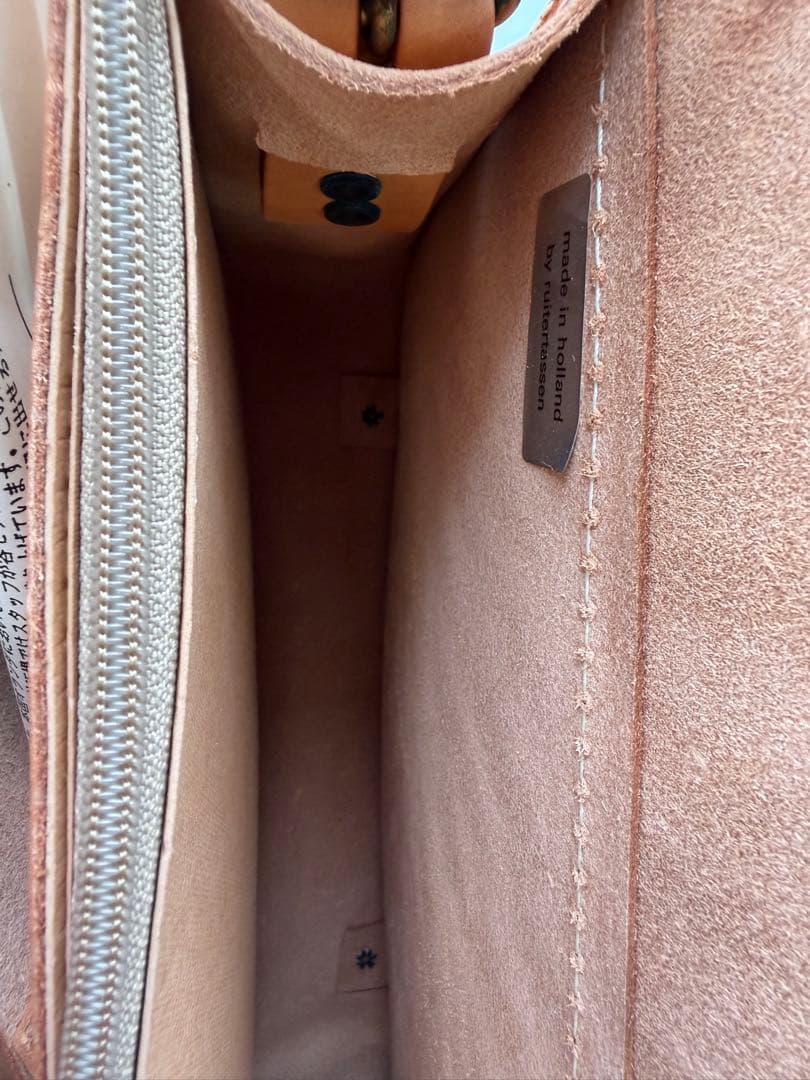 千*眼様 未使用品 ruitertassen 天然ヌメ革 書類鞄 本革 オランダ