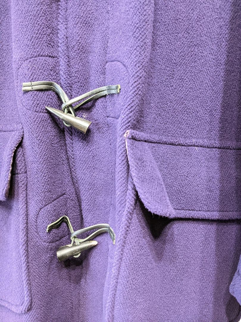 モンゴメリー ダッフルコート パープル紫 ウール１００ イギリス製 ビームス