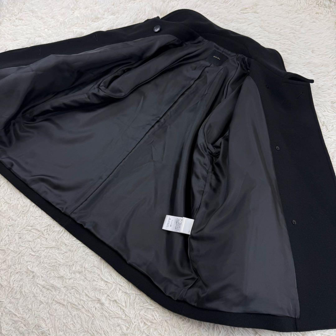 美品 スピックアンドスパン 現行 W/Nyモッサステンカラーショートコート 36