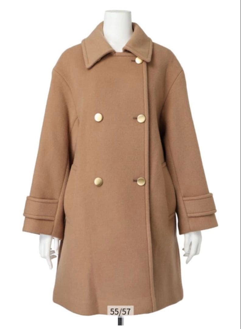 JUSGLITTY スタンダードPコート　キャメル　1 ハンガーおまけ♡