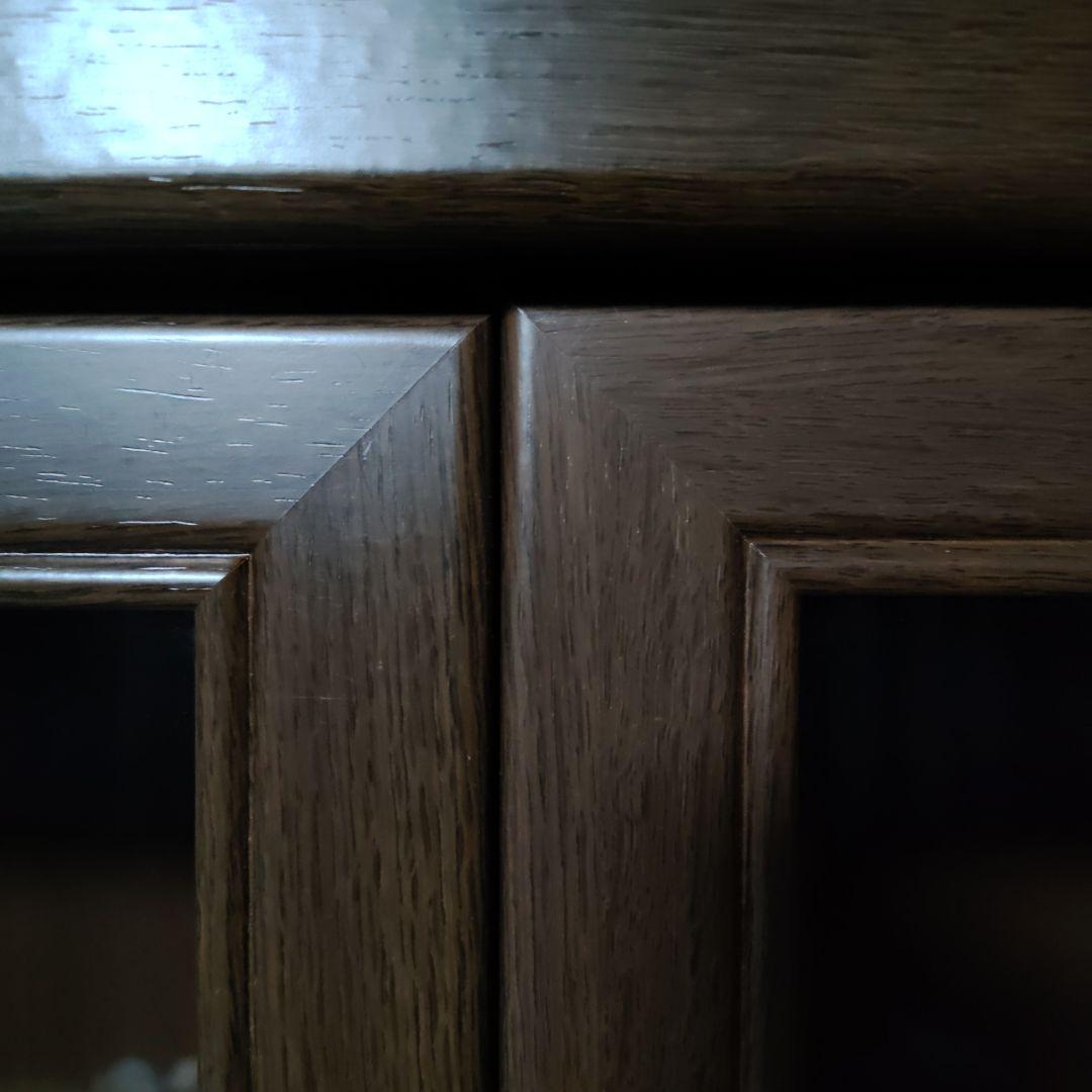 ​【送料込】大型木製本棚 書棚 収納棚 キャビネット／大容量・扉付き・可動棚