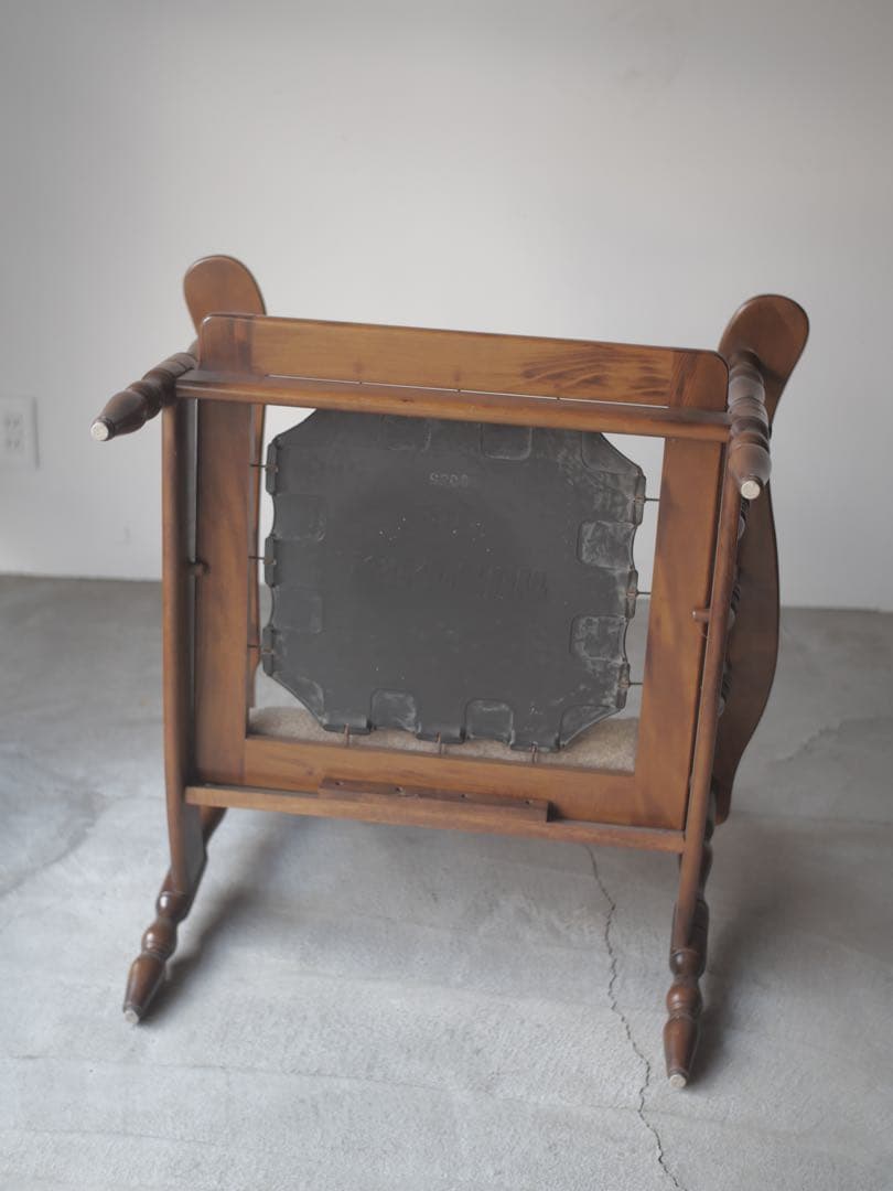 ①カリモク　ソファ　椅子　チェア　現状　古家具　古道具　アンティーク　昭和レトロ