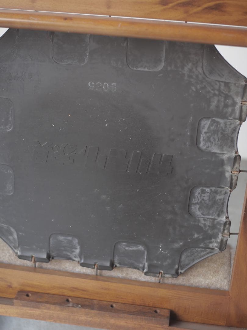 ①カリモク　ソファ　椅子　チェア　現状　古家具　古道具　アンティーク　昭和レトロ