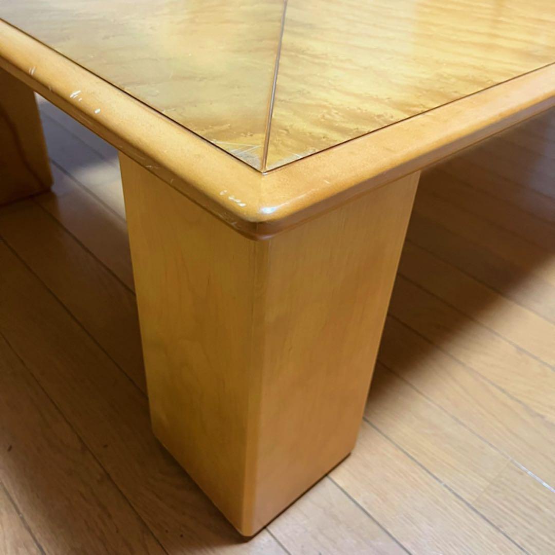 モリシゲ 森繁 センターテーブル ガラステーブル ローテーブル 家具 天然木